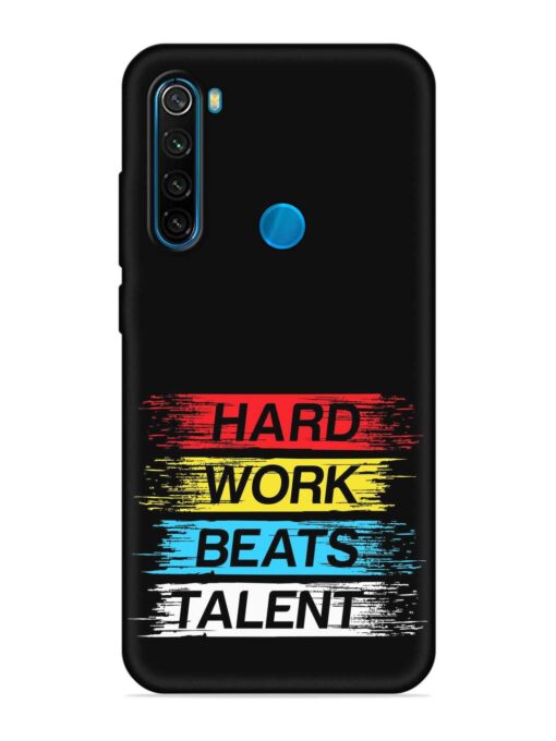 Hard Work Beats Embossed Soft Silicone Case for Xiaomi Redmi Note 8