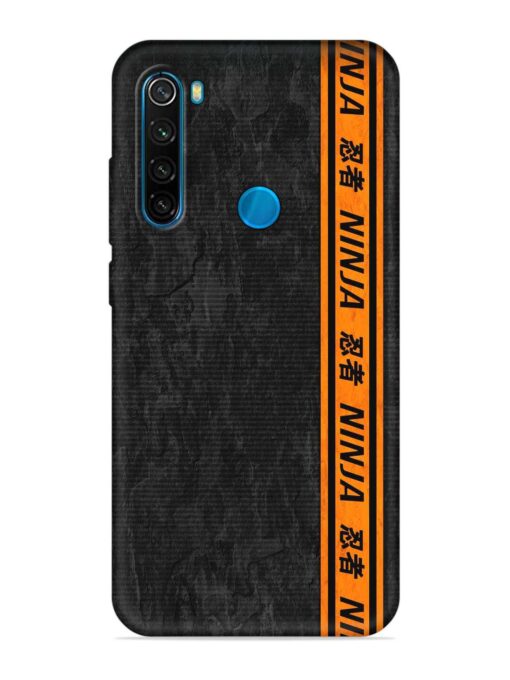 Ninja Srtips Embossed Soft Silicone Case for Xiaomi Redmi Note 8 Zapvi