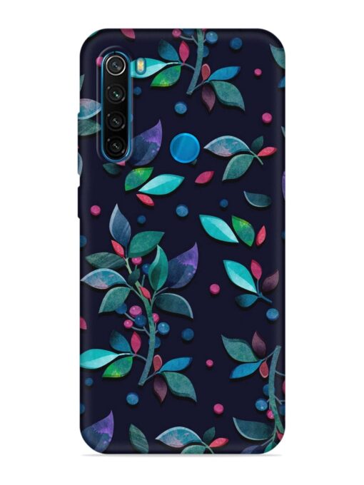 Decorative Watercolor Flower Embossed Soft Silicone Case for Xiaomi Redmi Note 8