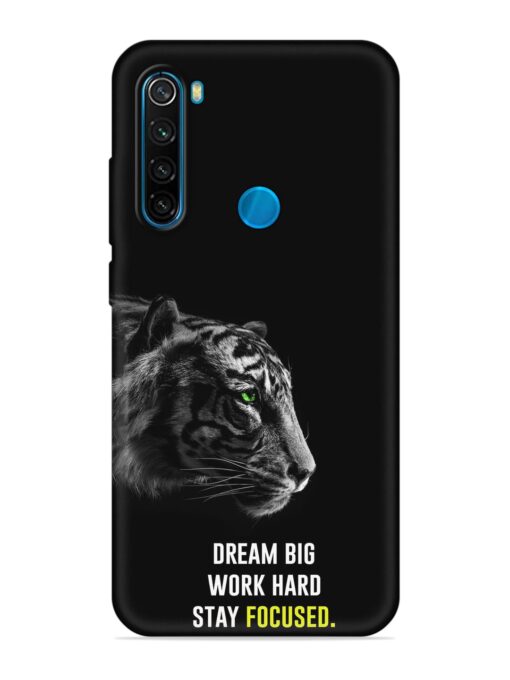 Dream Big Work Hard Embossed Soft Silicone Case for Xiaomi Redmi Note 8