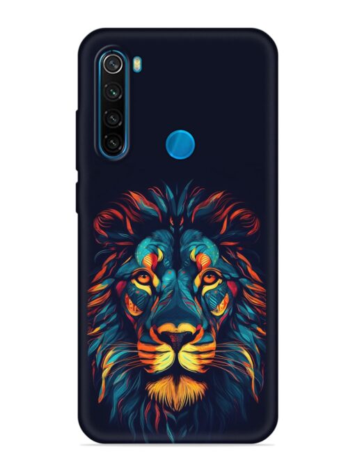 Colorful Lion Embossed Soft Silicone Case for Xiaomi Redmi Note 8