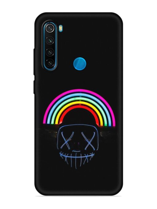 Mask Rainbow Embossed Soft Silicone Case for Xiaomi Redmi Note 8 Zapvi