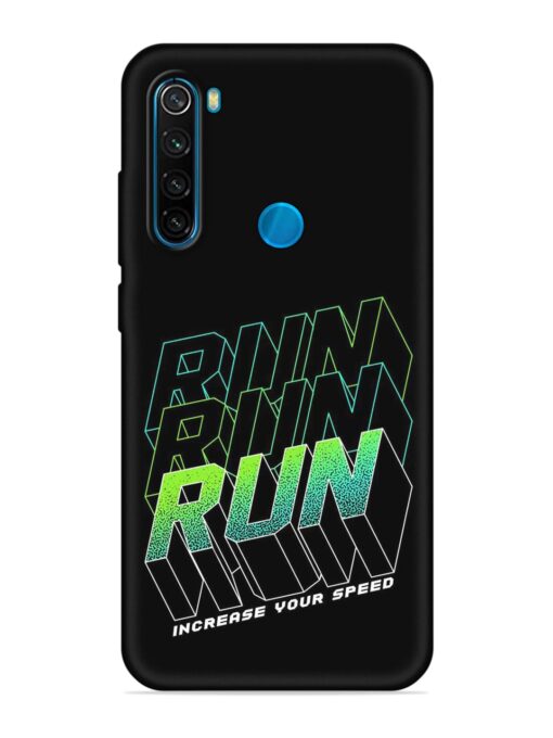 Run Embossed Soft Silicone Case for Xiaomi Redmi Note 8 Zapvi