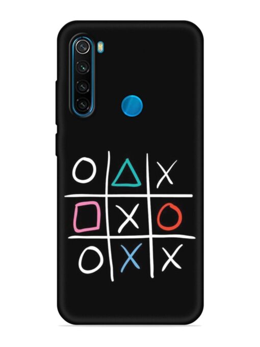 Super Neon Tic-Tac-Toe Embossed Soft Silicone Case for Xiaomi Redmi Note 8 Zapvi