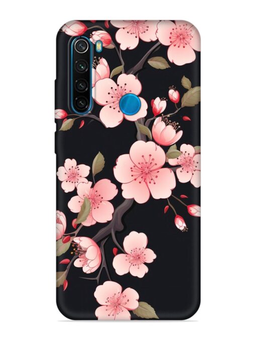 Cherry Blossom Embossed Soft Silicone Case for Xiaomi Redmi Note 8 Zapvi