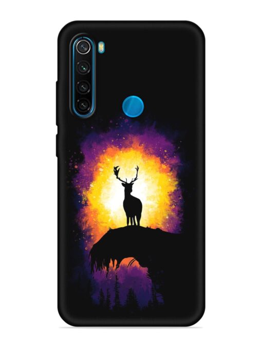 Elk Animal Art Embossed Soft Silicone Case for Xiaomi Redmi Note 8