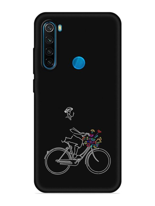 Minimalist Cycle Art Embossed Soft Silicone Case for Xiaomi Redmi Note 8