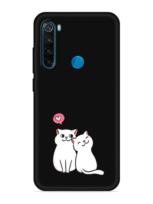 Cute Loving Cats Embossed Soft Silicone Case for Xiaomi Redmi Note 8 Zapvi