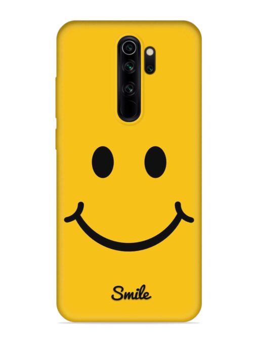 Yellow Smiley Embossed Soft Silicone Case for Xiaomi Redmi Note 8 Pro Zapvi