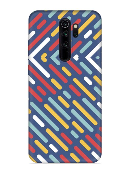 Colored Lines Embossed Soft Silicone Case for Xiaomi Redmi Note 8 Pro