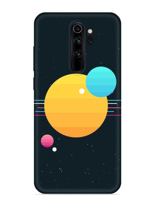 Round Vector Art Embossed Soft Silicone Case for Xiaomi Redmi Note 8 Pro