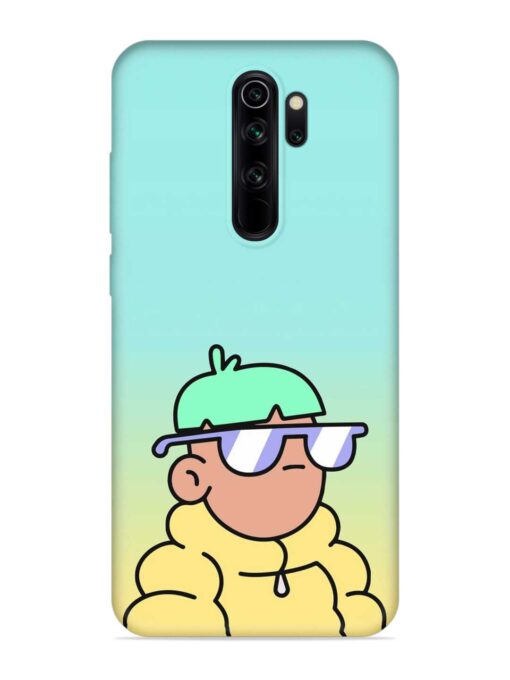 Doodles Cool Character Embossed Soft Silicone Case for Xiaomi Redmi Note 8 Pro