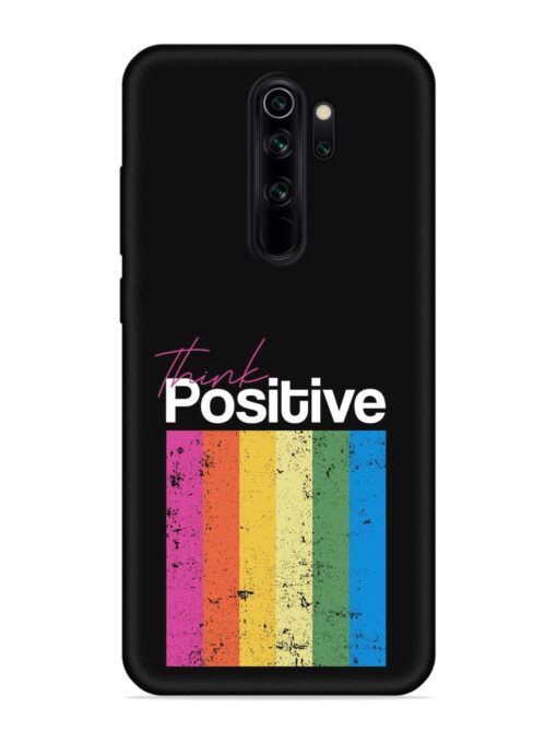 Think Positive Typography Embossed Soft Silicone Case for Xiaomi Redmi Note 8 Pro Zapvi