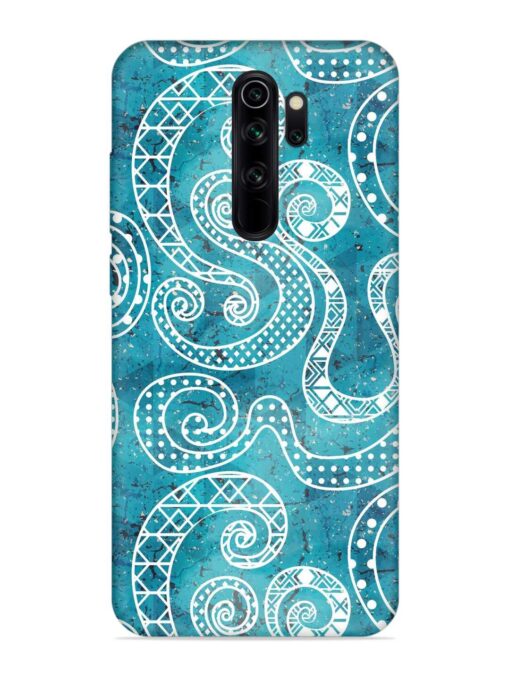 Vintage Curved Seamless Embossed Soft Silicone Case for Xiaomi Redmi Note 8 Pro