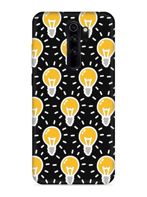 Light Bulb Seamless Embossed Soft Silicone Case for Xiaomi Redmi Note 8 Pro