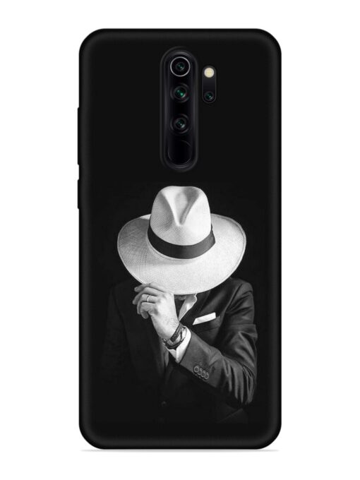 Men Under Hat Embossed Soft Silicone Case for Xiaomi Redmi Note 8 Pro Zapvi