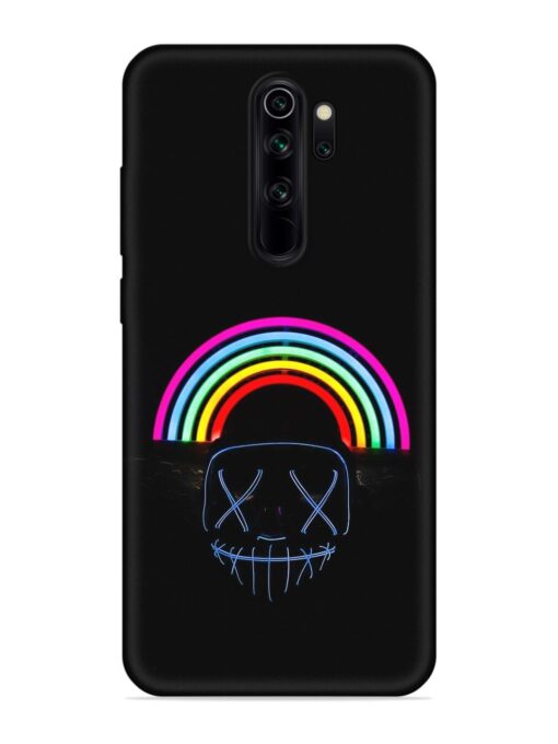 Mask Rainbow Embossed Soft Silicone Case for Xiaomi Redmi Note 8 Pro