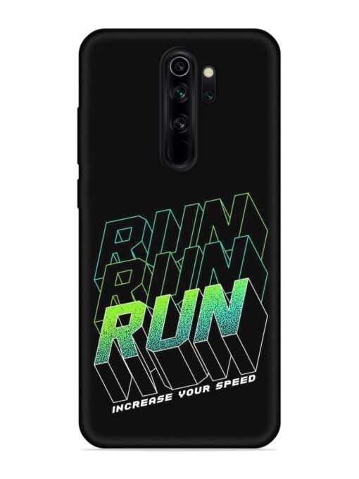 Run Embossed Soft Silicone Case for Xiaomi Redmi Note 8 Pro