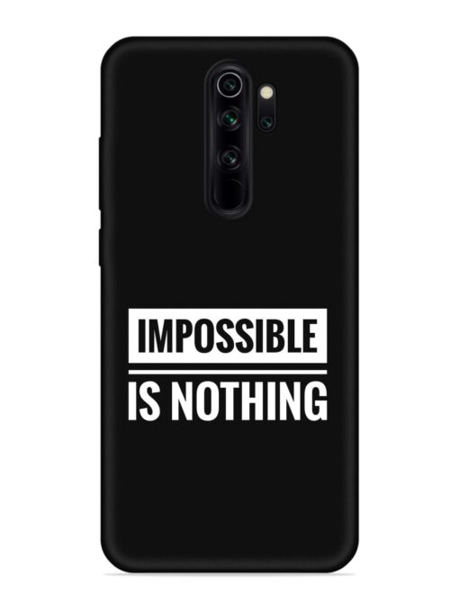 Impossible Is Nothing Embossed Soft Silicone Case for Xiaomi Redmi Note 8 Pro Zapvi