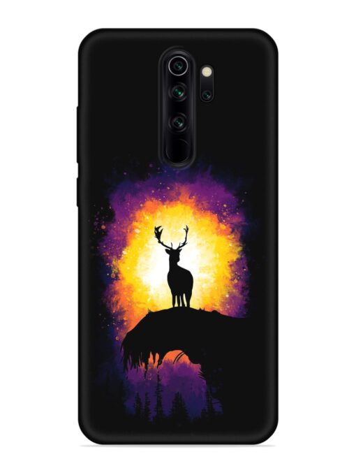 Elk Animal Art Embossed Soft Silicone Case for Xiaomi Redmi Note 8 Pro Zapvi