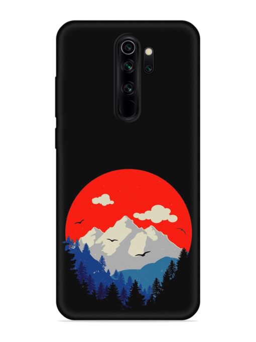 Mountain Abstract Embossed Soft Silicone Case for Xiaomi Redmi Note 8 Pro