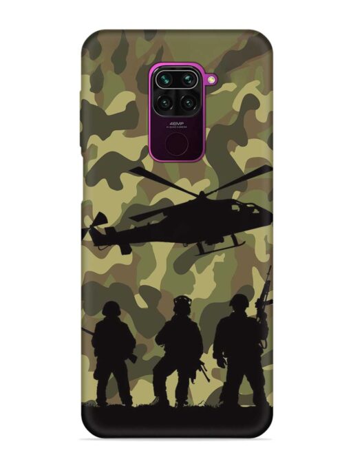 Army Heros Embossed Soft Silicone Case for Xiaomi Redmi Note 9 Zapvi