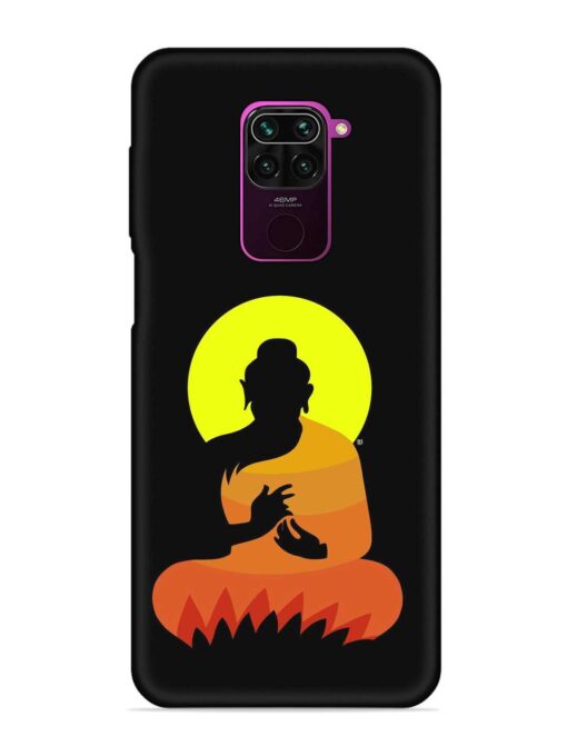 Buddha Art Black Embossed Soft Silicone Case for Xiaomi Redmi Note 9 Zapvi