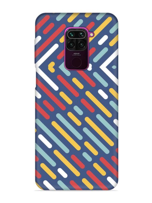 Colored Lines Embossed Soft Silicone Case for Xiaomi Redmi Note 9 Zapvi