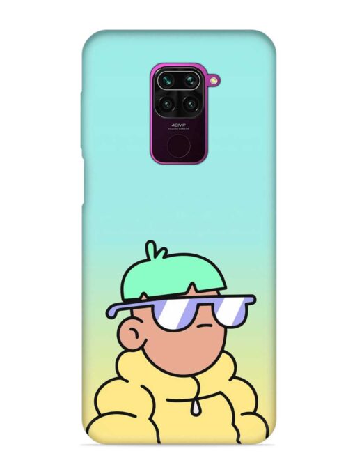 Doodles Cool Character Embossed Soft Silicone Case for Xiaomi Redmi Note 9 Zapvi