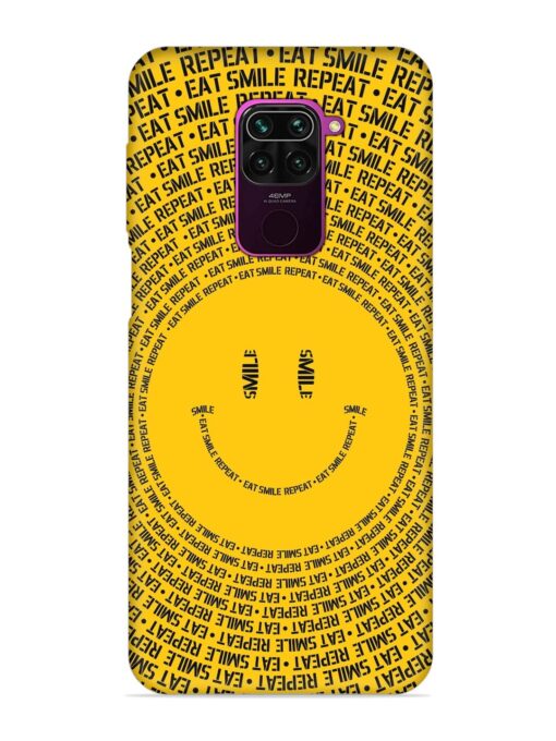 Smiley Embossed Soft Silicone Case for Xiaomi Redmi Note 9