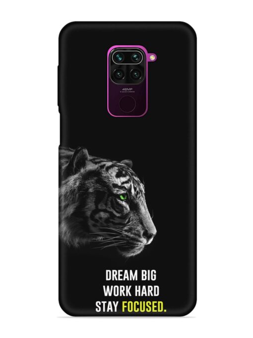 Dream Big Work Hard Embossed Soft Silicone Case for Xiaomi Redmi Note 9