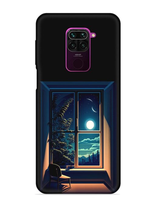 Night View At Window Embossed Soft Silicone Case for Xiaomi Redmi Note 9