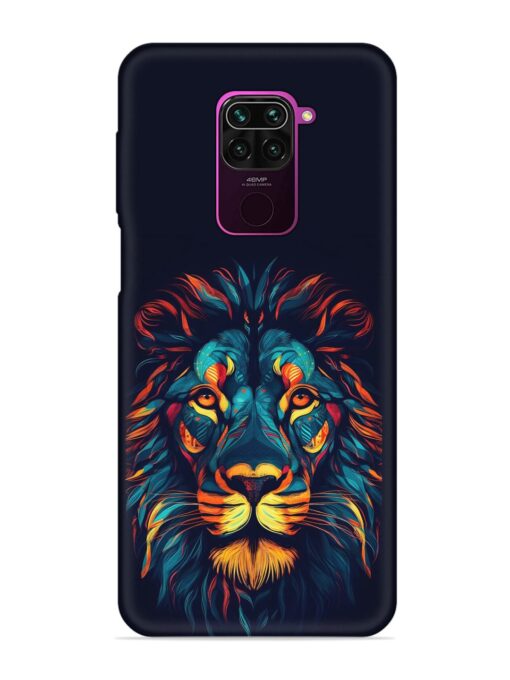 Colorful Lion Embossed Soft Silicone Case for Xiaomi Redmi Note 9 Zapvi