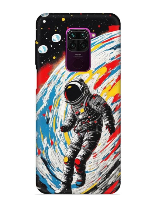 Astronaut Art Embossed Soft Silicone Case for Xiaomi Redmi Note 9 Zapvi