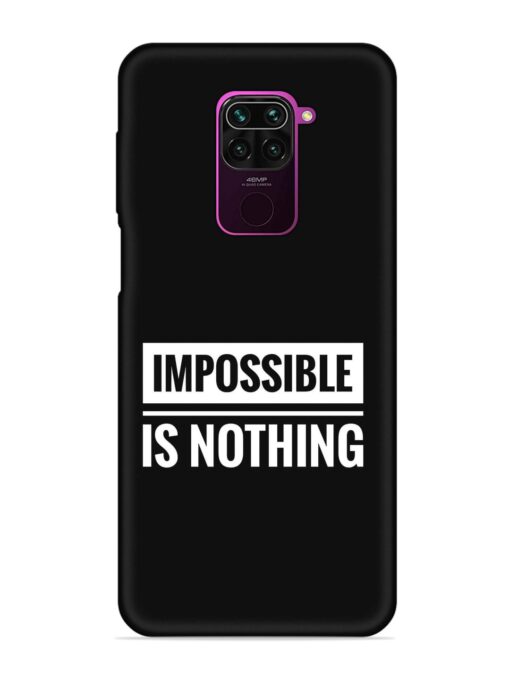 Impossible Is Nothing Embossed Soft Silicone Case for Xiaomi Redmi Note 9 Zapvi