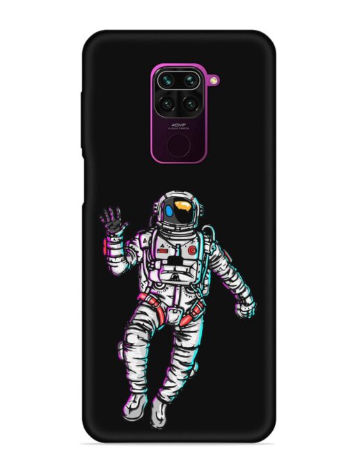 Spaceman Embossed Soft Silicone Case for Xiaomi Redmi Note 9 Zapvi