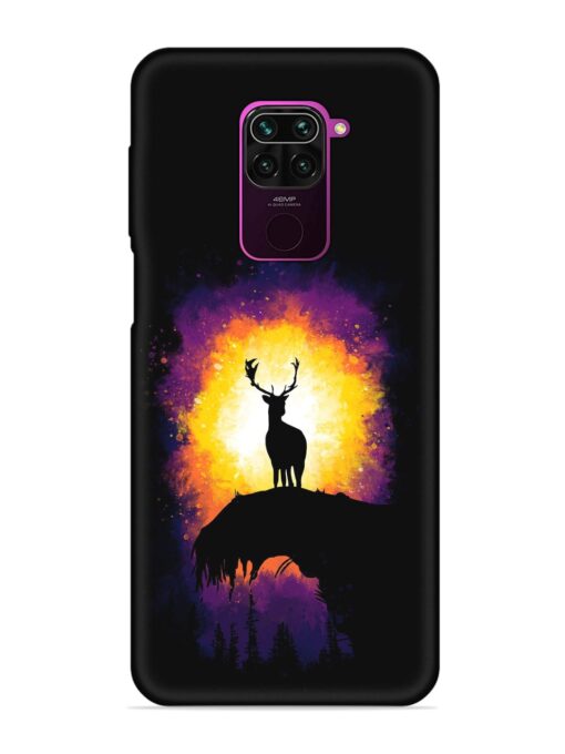 Elk Animal Art Embossed Soft Silicone Case for Xiaomi Redmi Note 9 Zapvi