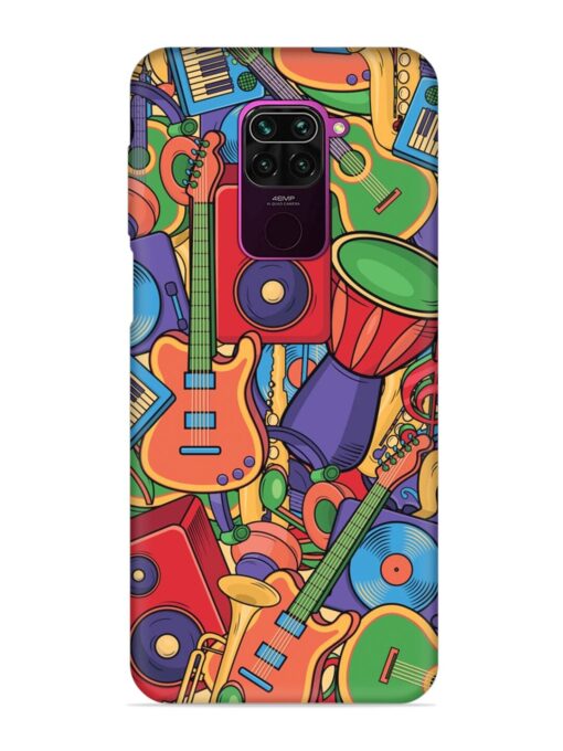 Colorful Music Art Embossed Soft Silicone Case for Xiaomi Redmi Note 9 Zapvi