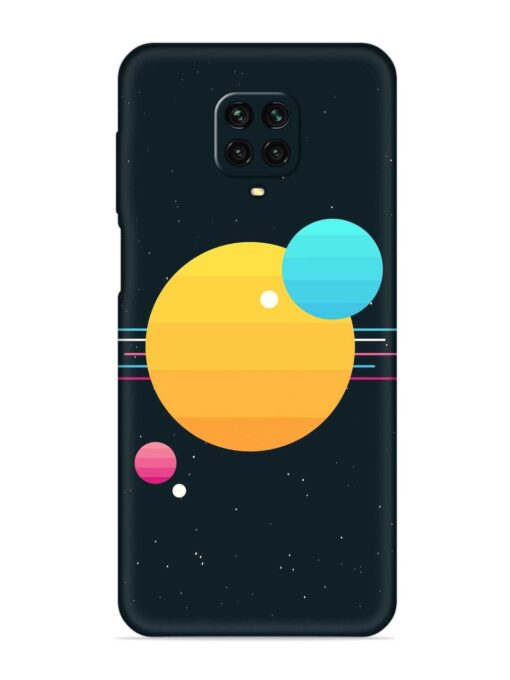 Round Vector Art Embossed Soft Silicone Case for Xiaomi Redmi Note 9 Pro Zapvi