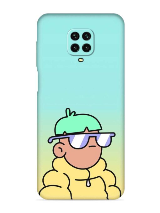 Doodles Cool Character Embossed Soft Silicone Case for Xiaomi Redmi Note 9 Pro Zapvi