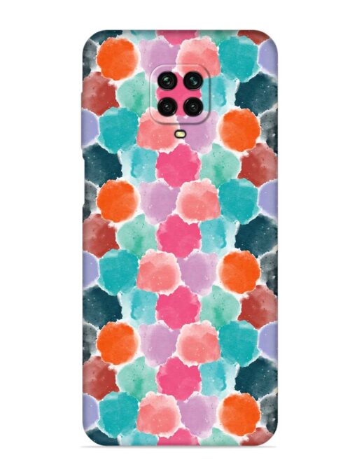 Colorful Seamless Pattern Embossed Soft Silicone Case for Xiaomi Redmi Note 9 Pro Zapvi