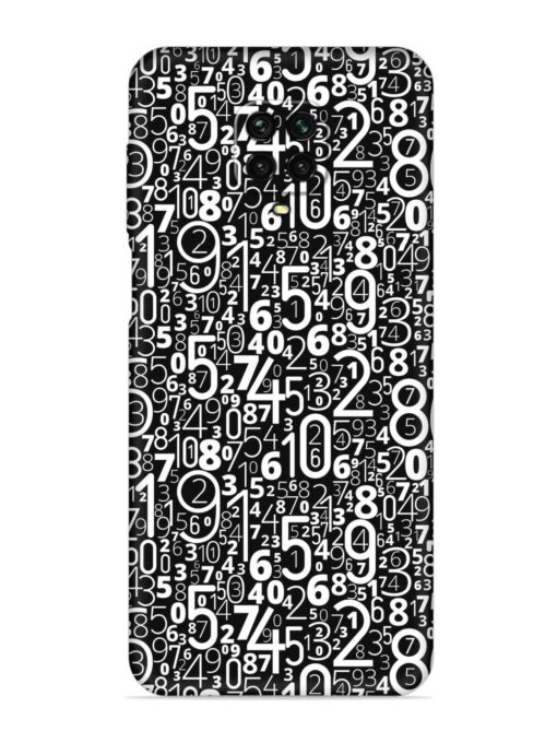 Many Numbers Different Embossed Soft Silicone Case for Xiaomi Redmi Note 9 Pro