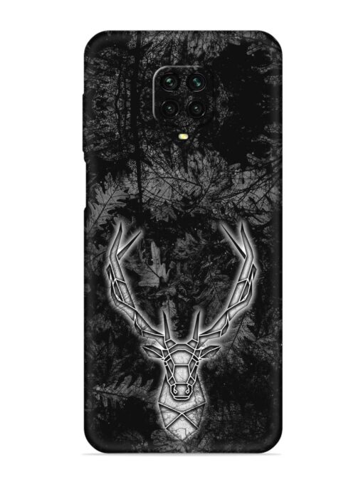 Ancient Deer Embossed Soft Silicone Case for Xiaomi Redmi Note 9 Pro