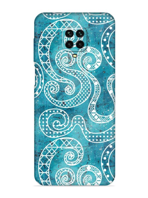 Vintage Curved Seamless Embossed Soft Silicone Case for Xiaomi Redmi Note 9 Pro Zapvi