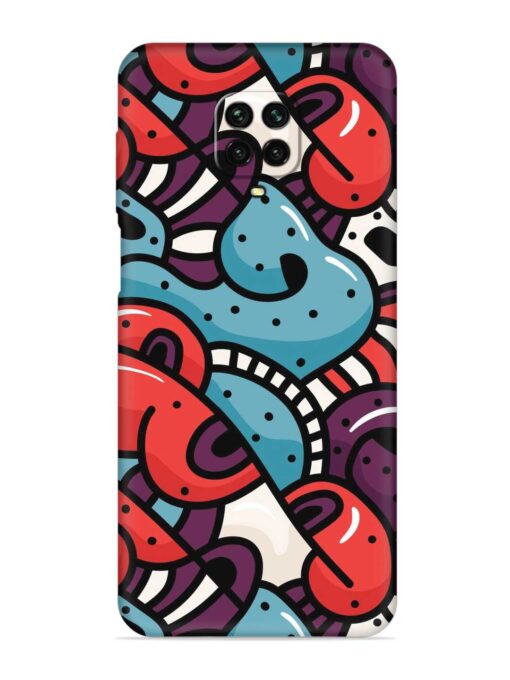 Seamless Backdrop Colorful Embossed Soft Silicone Case for Xiaomi Redmi Note 9 Pro Zapvi