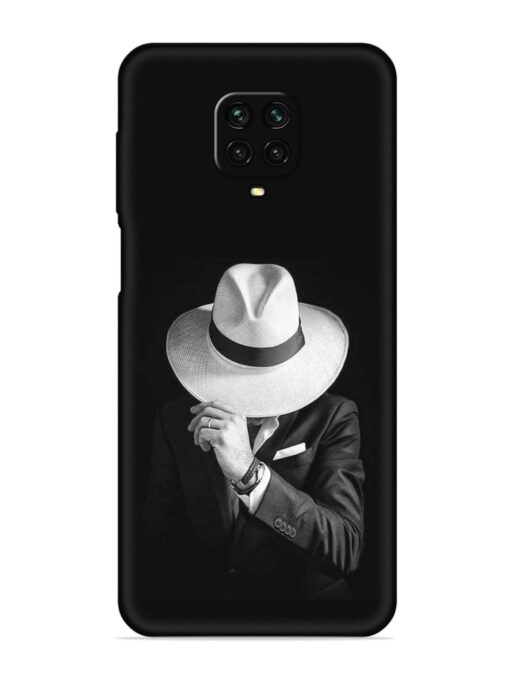 Men Under Hat Embossed Soft Silicone Case for Xiaomi Redmi Note 9 Pro