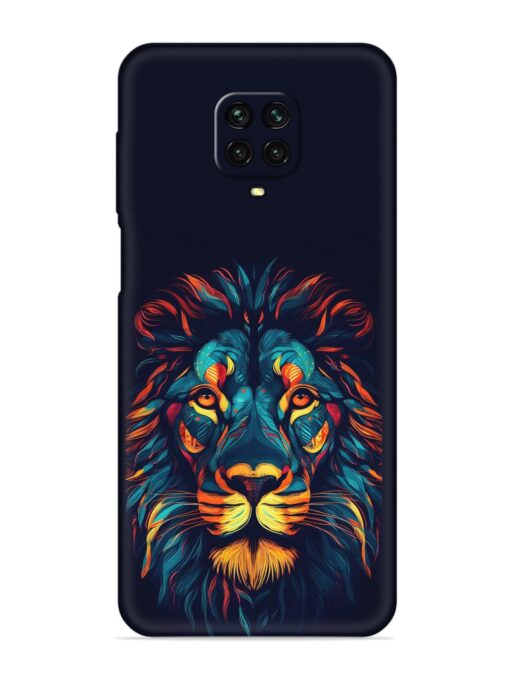 Colorful Lion Embossed Soft Silicone Case for Xiaomi Redmi Note 9 Pro Zapvi