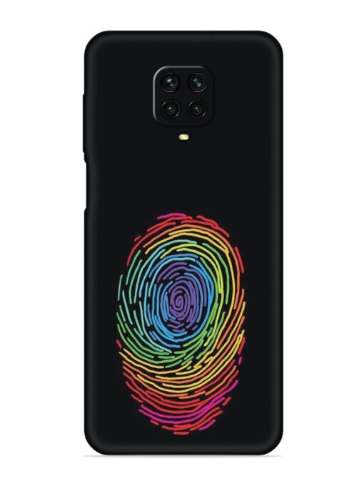 Fingerprint Of Thumb Art Embossed Soft Silicone Case for Xiaomi Redmi Note 9 Pro