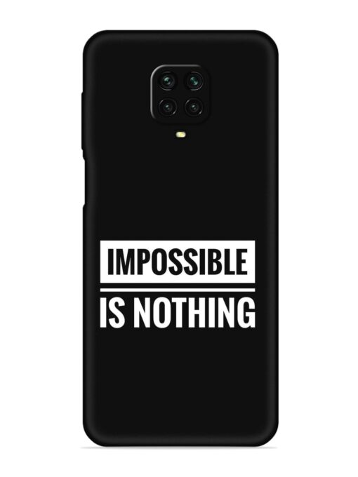 Impossible Is Nothing Embossed Soft Silicone Case for Xiaomi Redmi Note 9 Pro