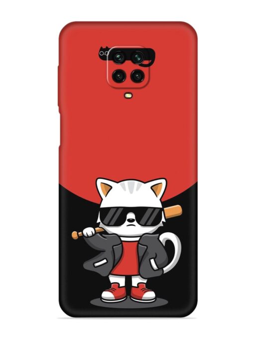 Cool Little Bear Cartoon Embossed Soft Silicone Case for Xiaomi Redmi Note 9 Pro